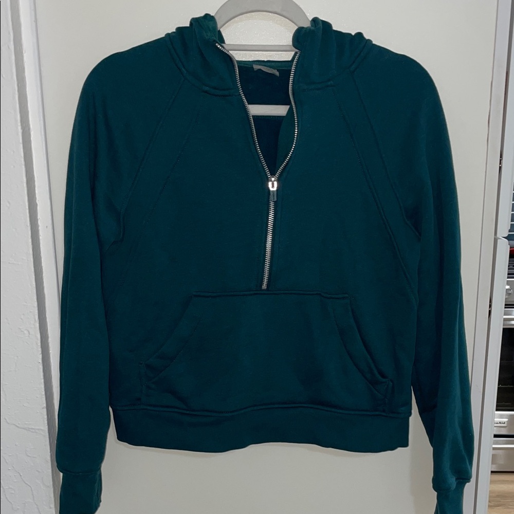 Danskin Teal Half-Zip Women's Hoodie | S